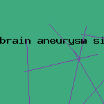 brain aneurysm signs